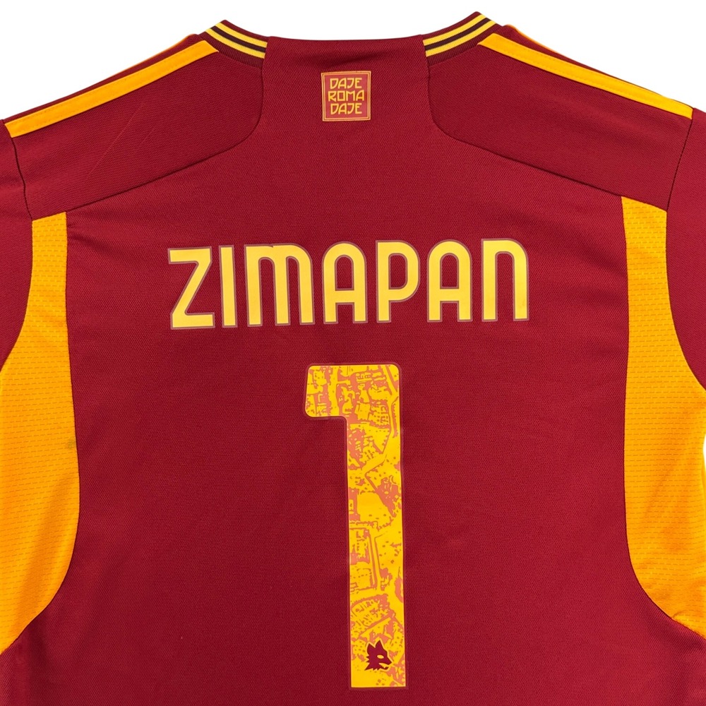 Adidas AS Roma 2023/24 Home Jersey Mens M Slim Fit Zimapan 1 AS Roma Soccer Club